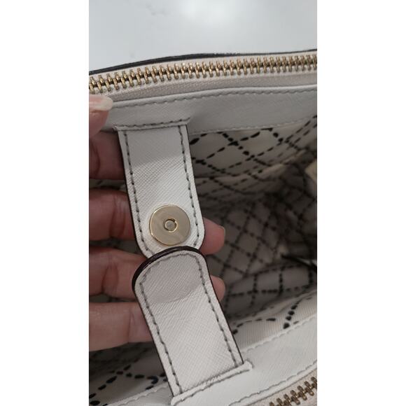Kate Spade Regal Newbury lane Tote Leather White Top Handles Minimalist - Picture 10 of 12